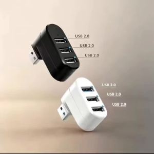 3 Port USB 3.0 Hub 180° Rotatable USB Splitter USB Extender for Laptop Car iMac MacBook Air MacBook Pro Other Electronic Devices