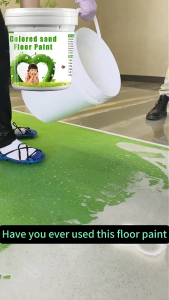 【15H Hardness】1L/3L epoxy sand floor paint epoxy floor paint heavy duty waterproof toilet floor coating paint cat lantai simen epoxy colored sand paint 地坪漆 地平漆 环氧彩砂地坪漆1