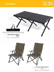 SUNNY FEEL | High-Back Portable Camping Chair