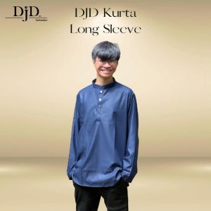 DJD Collection | Premium Baju Melayu Kurta Dewasa Berkolar Lengan Panjang Regular Fit BMK02 Size S-2XL