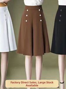 QIAOXIZI | Wide Leg Loose A-line Shorts for Plus Size Women