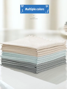 Ecoco Fish Scale Rag Household Cleaning Cloth Kitchen Towel Dishcloth Streak-free 5 Pieces Pack