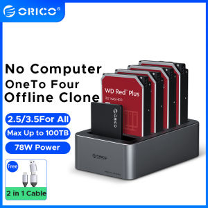 ORICO 2.5/3.5" HDD Case Hard Drive Station Type-C 5Gbps with Offline Clone Heat Dissipation Stronger