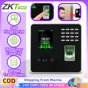 Zkteco Biometrics Time Attendance Machine Upgrade Office Time Attendance All-In-One Machine Simple Door Access Control Fingerprint Password Unlock Face Recognition Monitoring System Employee Sign-In Machine Checking-In Access Control