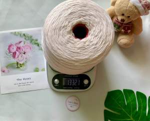 Yarn - Sợi Cotton Silk & 100% Cotton | Hàng cối to - Sợi se/xe tròn - Cỡ sợi 0.8mm | Sợi đan móc mùa hè | Terri Store