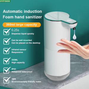 Wall Mounted Foam Soap Dispenser Smart Sensor Hand Washing Machine Touchless Infrared Sensor Automatic Soap Dispenser Smart Liquid Dispensers USB Rechargeable