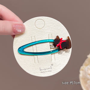 กิ๊บติดผมรูปสุนัขสไตล์เกาหลีสำหรับผู้หญิง 2025 ใหม่ ทรงบี ทรงเรียบง่าย ดีไซน์หรูหรา ตกแต่งผม ที่คาดผม ที่คาดผม