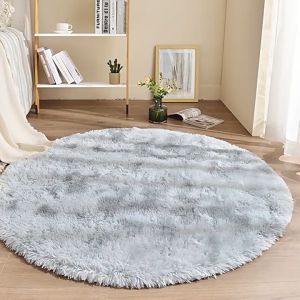 ✨✨พรม ขนาด 60/100 พรมทรงกลม พรมปูพื้น กันลื่น ตกแต่งบ้าน ห้องนอน ห้องนั่งเล่น ขนนุ่ม rug
