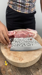 มีดปังตอหัวโค้ง มีดอีโต้ มีดครัวเกรดคุณภาพ ดีไซน์ญี่ปุ่น สแตนเลสแท้