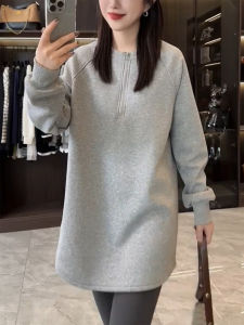 QINGNAER | Oversized Zippered Hoodie