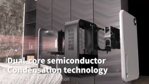 2025 Household Air Dehumidifier 2.4L LED Real Time Humidity Display Dehumidifier Automatic Shutdown When Full of Water 12 Hour Timed Function Dehumidifier 除湿机