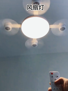 ㊙【Silent good sleep】2026 New Remote Control Living Room Fan Light Restaurant Chandelier High Wind Power Silent Home Integrated Eye Protection Energy Saving