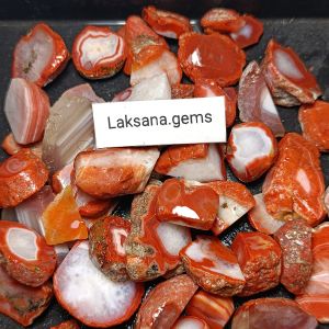 Batu Red Agate Carnelian Turkey Murmer / Bahan Red Agate Unik Natural / Bongkahan Super Hq