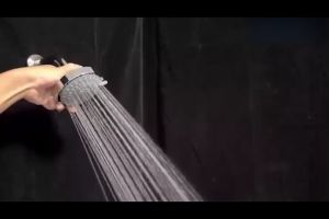 Round Bathroom Shower 5 Modes Shower Head Handheld Shower Pressurized Showerhead Water Saving