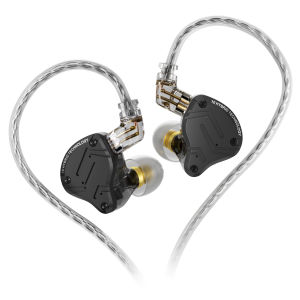 KZ | In Ear Monitor Headphone KZ ZS10 Pro X 4BA 1DD Multi Driver IEM Earphone with Detachable Silver-Plated 0.75mm 2Pin Cable In-Ears