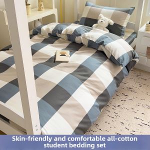 NAIYOUCHENG | Pure Cotton Student Bedding Set Single Bed Four Seasons