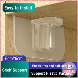 BIBLIO 2Types Shelf Support Right Angle Plastic Partition Clapboard Cabinet Hanger Layered Corner Bracket