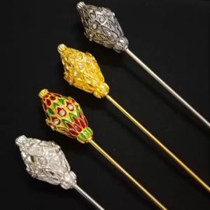 ปิ่นปักผมล้านนา/ปิ่นลงยา/ปิ่นเจ้านาง/เครื่องประดับผม/เครื่องประดับชุดไทย(สินค้ามีพร้อมส่ง)