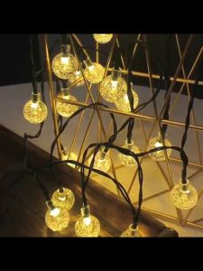 Bóng bong bóng năng lượng mặt trời 22M đèn LED chống nước ngoài trời đèn LED dây đèn cổ tích đèn Giáng sinh đèn led siêu sáng trang trí tháng Ramadan Tết sân vườn rèm đường phố