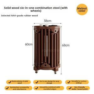 SAMEDREAM | Sturdy Durable Stackable Stool for Household Guest or Dining
