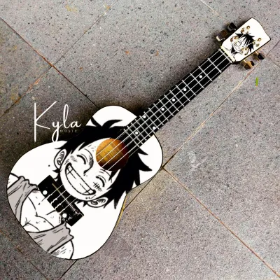 Ukulele One Piece Monkey D. Luffy Senar 4 Putih