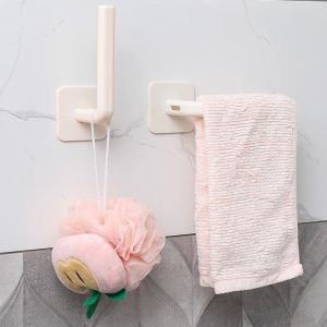 4PCS/Set Kitchen Self-adhesive Hook Accessories Paper Roll Holder Rack Towel Tissue Hanger Storage Rack Home Tools