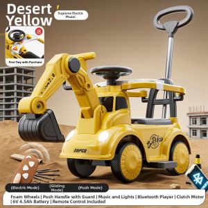 YIHECHUYAO | Electric Ride On or Push Excavator Toy Remote Control Capable