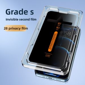 YOULANG | Anti-Peep Anti-Shock Anti-Fingerprint Matte Screen Protector for iPhone 15/14 Pro Max/13/12/11 Pro/13 Mini