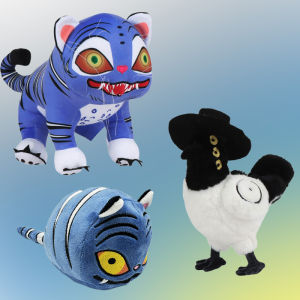 Hot 29/26cm Kpop Demon Hunter Tiger And Plus Demon Hunter Bird Decoration Doll Party Favor Bedroom Pillow Ornament Birthday Gift