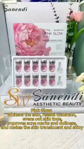 Sanendi Pink Glow Solutions to Facial Problems ADVANCED WHITENING COCKTAIL CONTAINING PEPTIDES AND GLUTATHIONE Facial care and maintenance set