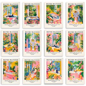 Trees in The Bathtub Lai Art Posters Matisse Prints Decorative Paintings Animal Prints Home Wall Decorations Frameless