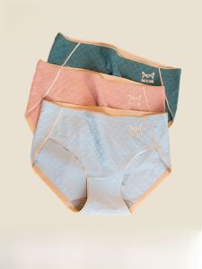 MiiOW | Quần lót tam giác cotton nguyên chất cho nữ quần lót kháng khuẩn không đường may thoáng khí không bó sát quần lót ngắn mùa đông