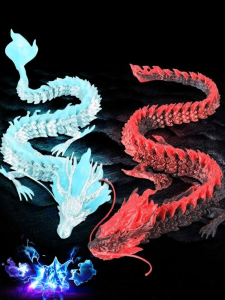 FUMENGLAN | 3D Print Cartoon Animal Model Movable Joints Decorative Toy