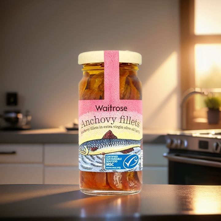 Waitrose Anchovy Fillets In Extra Virgin Olive Oil Glass Jar 100g Lazada