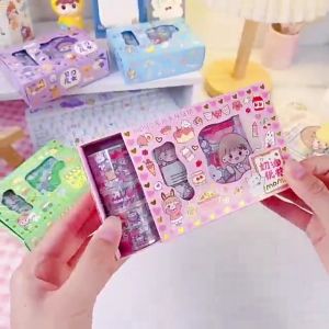 Sticker MOMO WASHI TAPE ROLL Viral Roll 2D Waterproof Aesthetic
