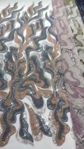 Nigerian Luxury Sequin Velvet Lace Fabric 2026 High Quality Bead African Lace Fabric French For Women Wedding Party Dress