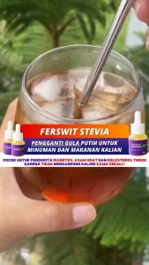 Ferswit Pemanis Alami Gula Stevia Tetes Paket 2 Botol
