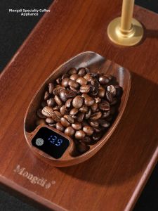 MONGDIO | Coffee Bean Weighing Scale Walnut Wood Tray