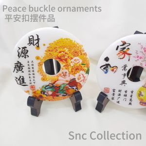 【SNC】<平安扣摆件品> 助财富好运贵人<Safety Buckle Ornament> Helps the nobles with wealth and good luck