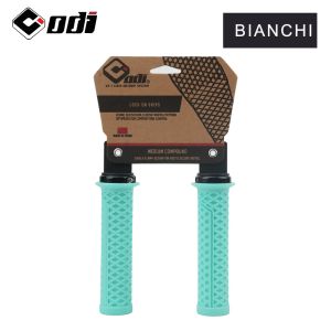 ODI | ODI VS-21 Lock-On Bicycle Handlebar Grips Anti-Slip Silicone Cover with Waffle Pattern for Shock Absorption on Mountain Bikes