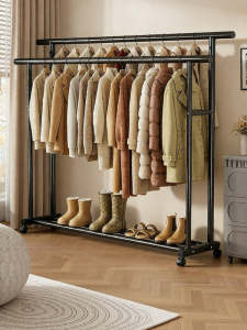 ZHUANJIAO | Indoor Home Easy-to-move Thick Single Rod Drying Rack