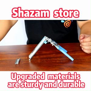Pigpen Pliers + 600 pcs Multifunctional M-Type Pliers Repair Tools Clips Chicken Mesh Cage Wire Fencing Animal Caged Clamp for Bird Rabbit Mesh Cage Wire Fencing Wire Rings Gabion Nets Poultry Cages Crimp Weld Repair Tools