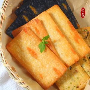 Bánh Quy Phô Mai Sấy Khô Kiểu Nhật Bản Nhẹ Mỏng Nhiều Loại Rau Ngọt Nhẹ Phổ Biến Giải Trí Ở Nhà Đồ Ăn Nhẹ Bánh Quy Giòn Hương Vị Phô Mai
