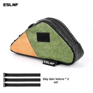 Eslnf(ESLNF) | Túi Yên Xe Đạp Chống Nước ESLNF Túi Khung Xe Đạp Leo Núi Đường Trường Bền Dễ Lắp Đặt Phù Hợp Đa Năng Chất Liệu Polyester