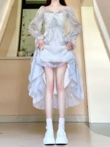 CHANGTONG | Atmospheric Elegant Stylish Linen Dress