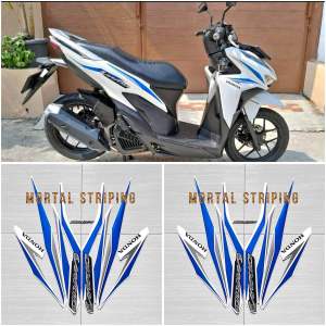 STIKER STRIPING LIS LES BODY MOTOR VARIO TECHNO 125 LED 2018 2019 ISS