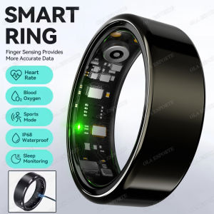 New Smart Ring Health Reminders 5ATM Waterproof Blood Oxygen Heart Rate Sleep Monitoring Sports Fashion Ring For Men Women Gift