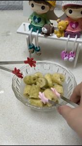 Penjepit Bento BBQ Makanan Karakter Tangan Tong Penjepit Kecil Serbaguna Motif Tangan