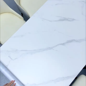PVC Table Cloth Waterproof Oil Proof Washable Heat & Scratch Resistant Mantel Dining Table Cover 4/6/8/10Seater