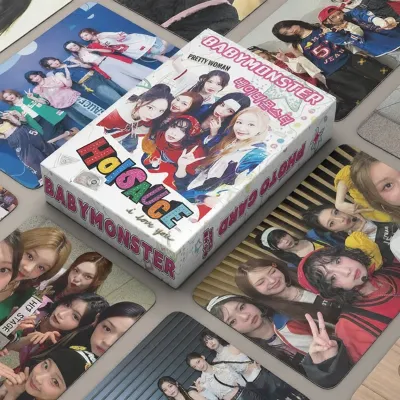 BABYMONSTER Laser Mini Card Album Self-Print Instant Photography LOMO Card Postcard Anime Game Collectible Trading Card